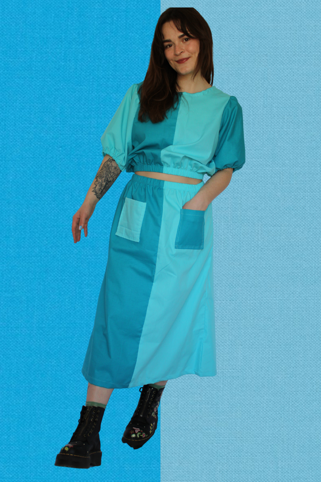 Elle Top in Ocean Blue