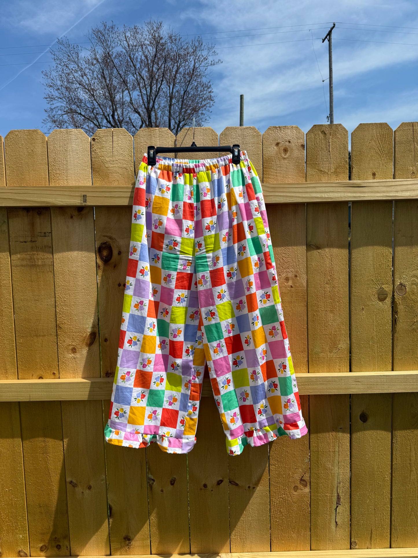 Lottie Pants in Floral Check