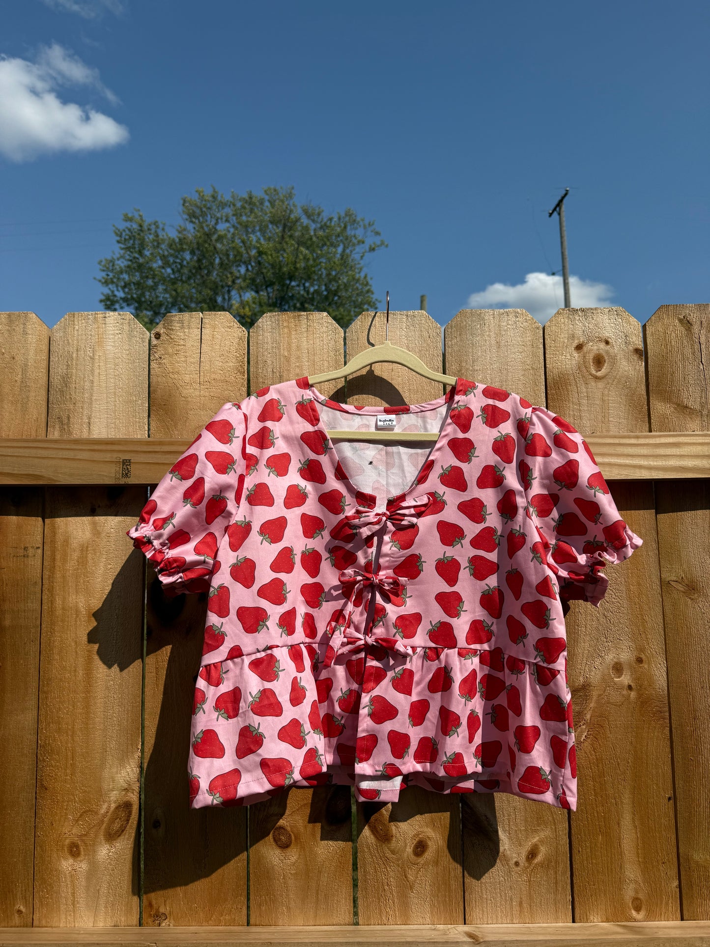Josie Top in Strawberry Patch