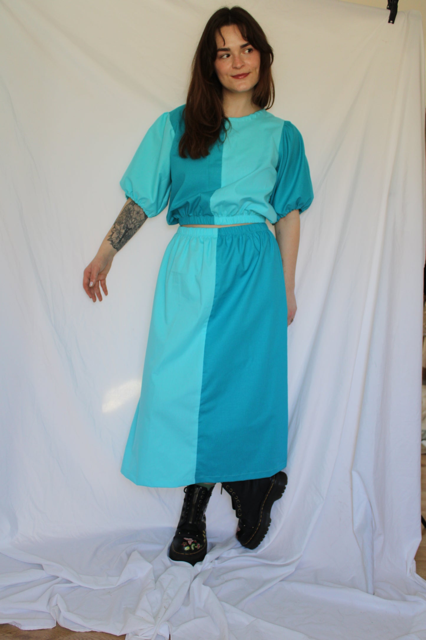 Elle Top in Ocean Blue