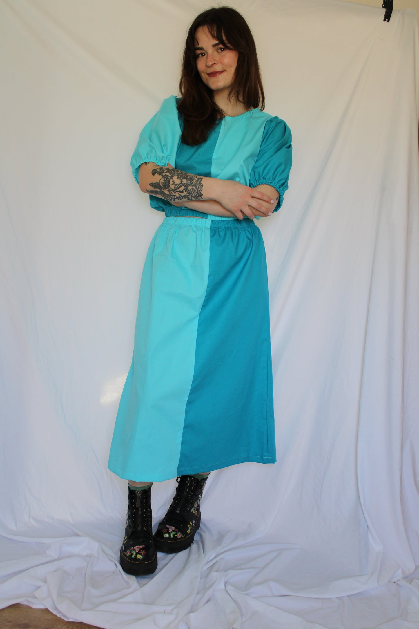 Elle Top in Ocean Blue
