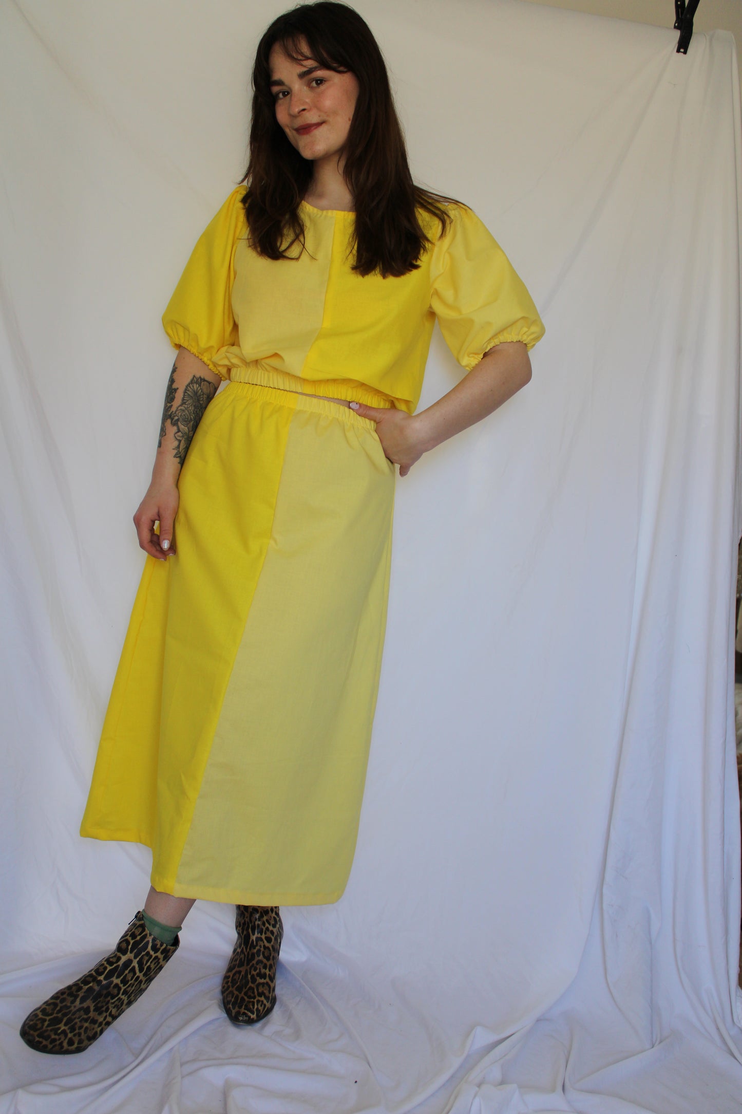 Elle Top in Lemon Yellow