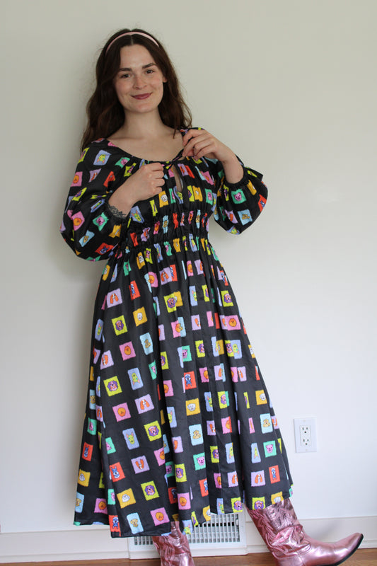 Ruthie Dress in Postage Puppies