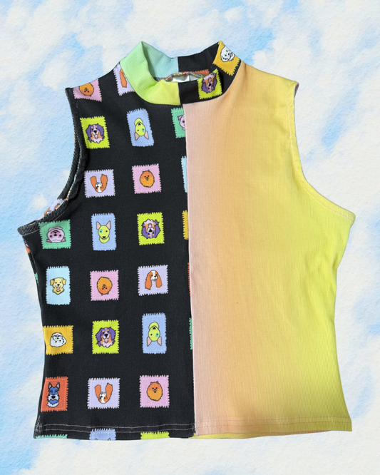 Split Print Rue Tank | LG