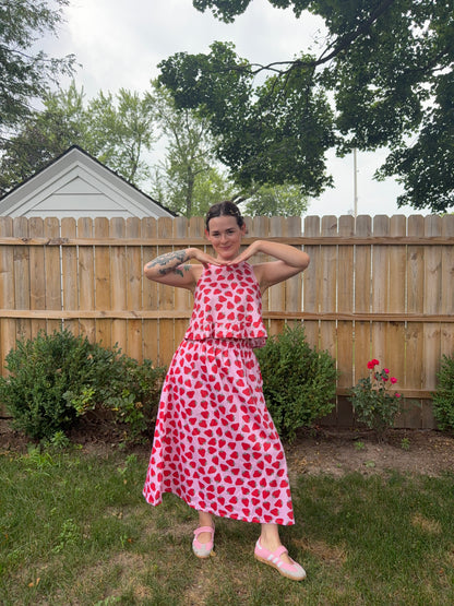 Posey Skirt | Strawberry Patch
