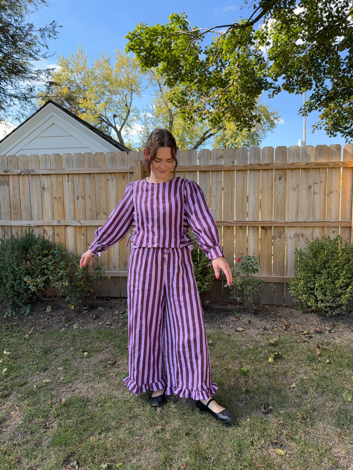 Florence Top | Linen Stripes