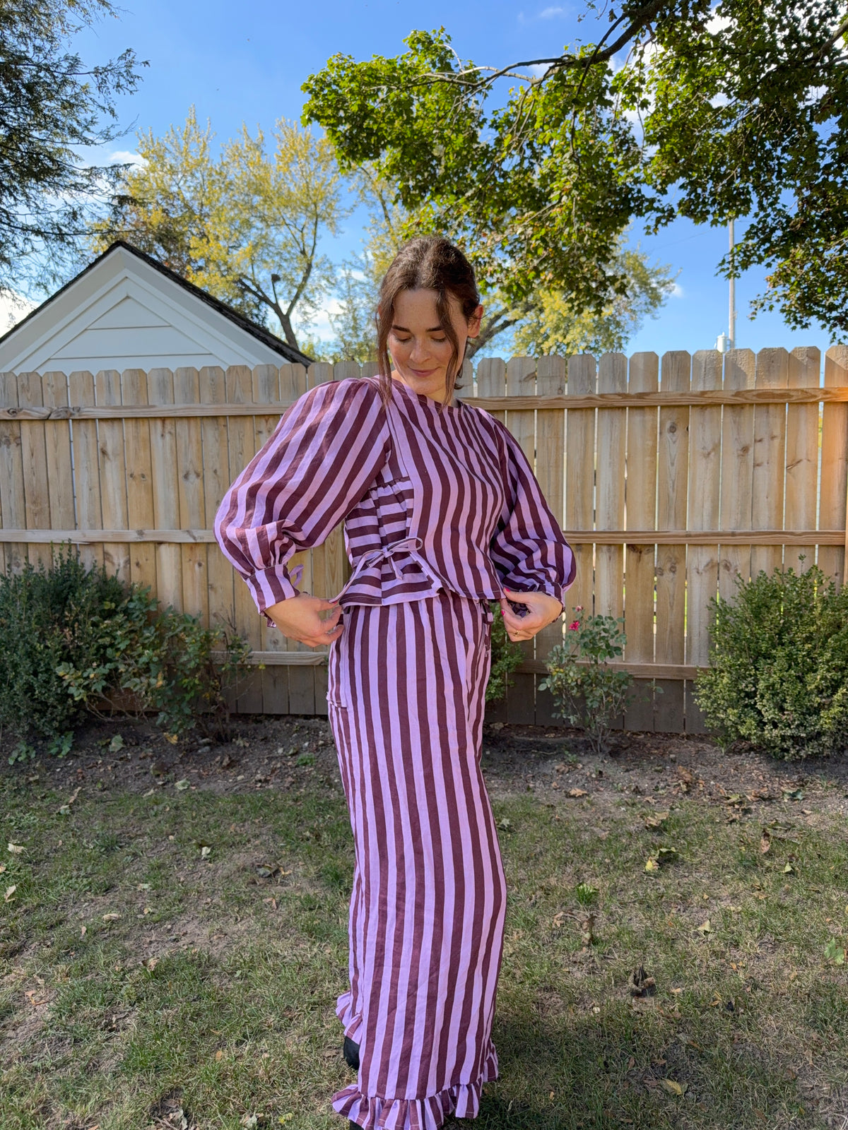 Florence Top | Linen Stripes