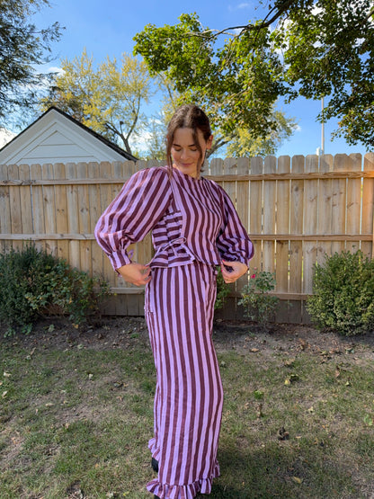 Florence Top | Linen Stripes