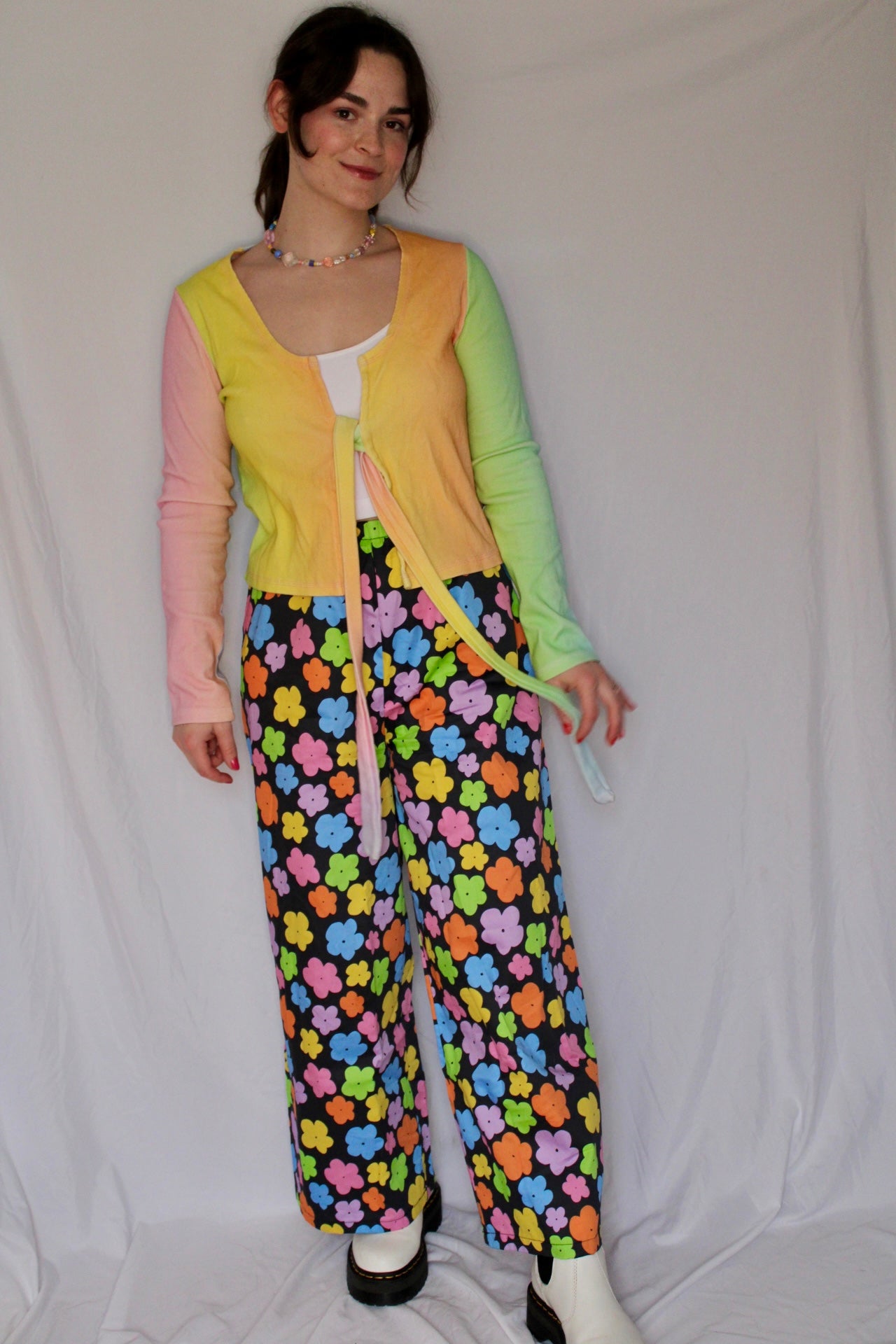 Remi Pants in Rainbow Garden