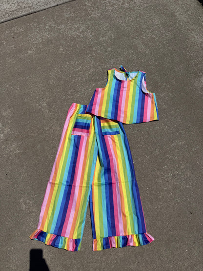 Poppy Tank | Rainbow Stripe