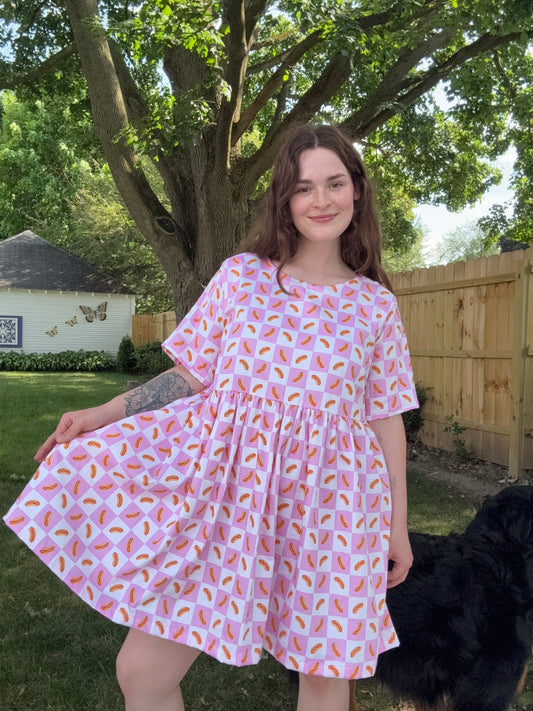 Junie Dress - Hot Dog
