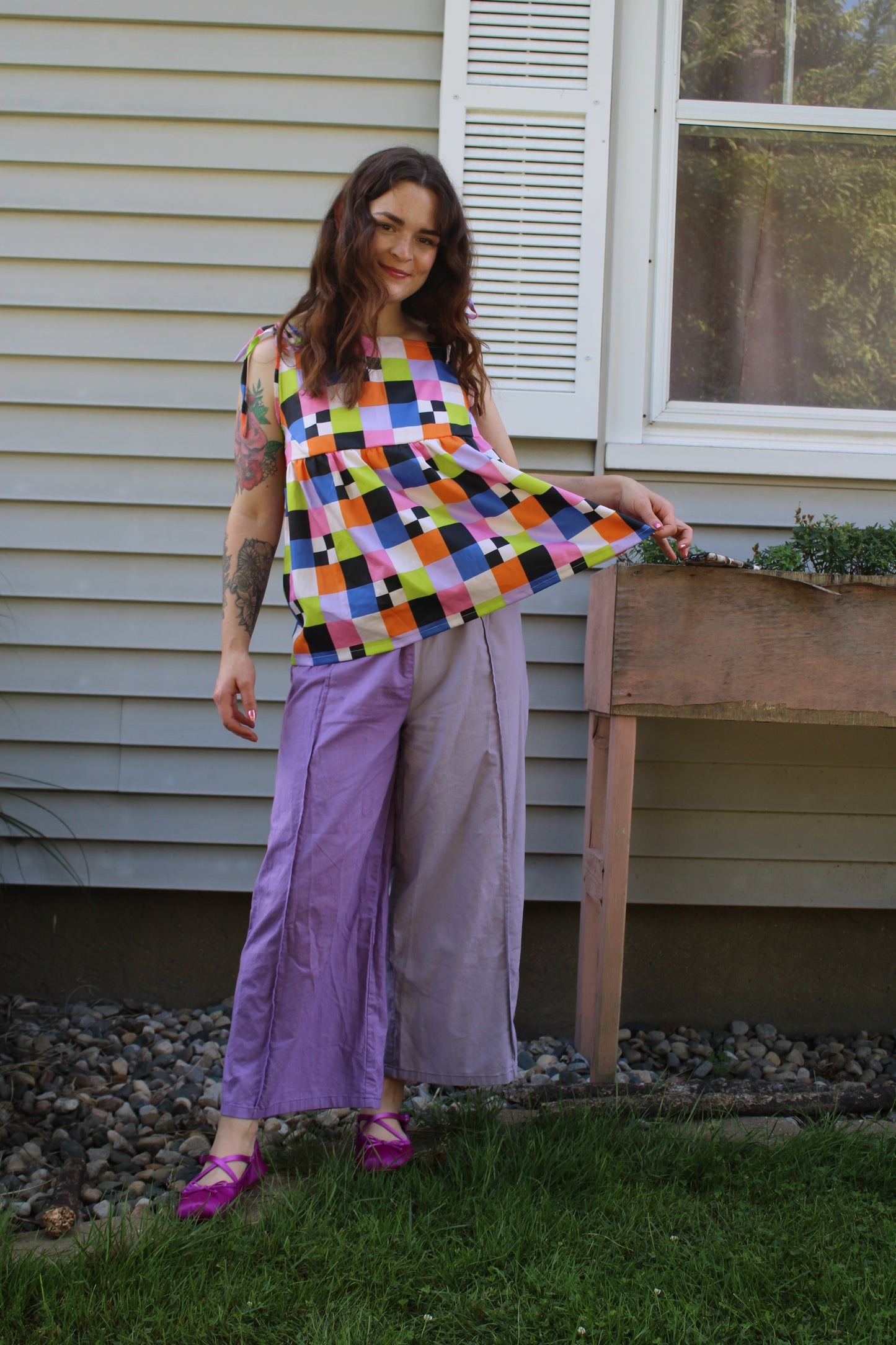 Elle Pants in Lilac Purple