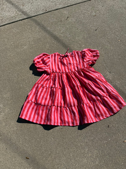 Cleo Dress | Linen Stripes