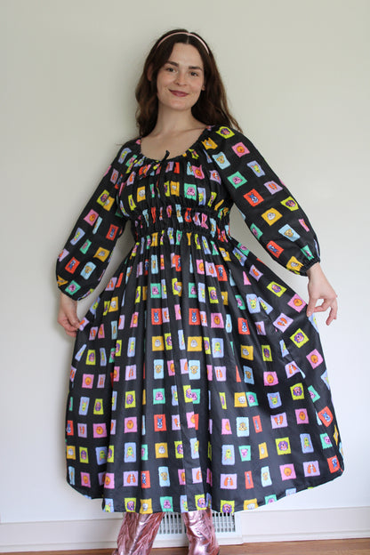 Ruthie Dress in Postage Puppies