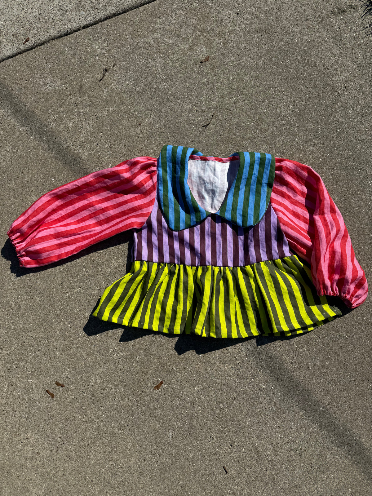 Rosie Top | Linen Stripes