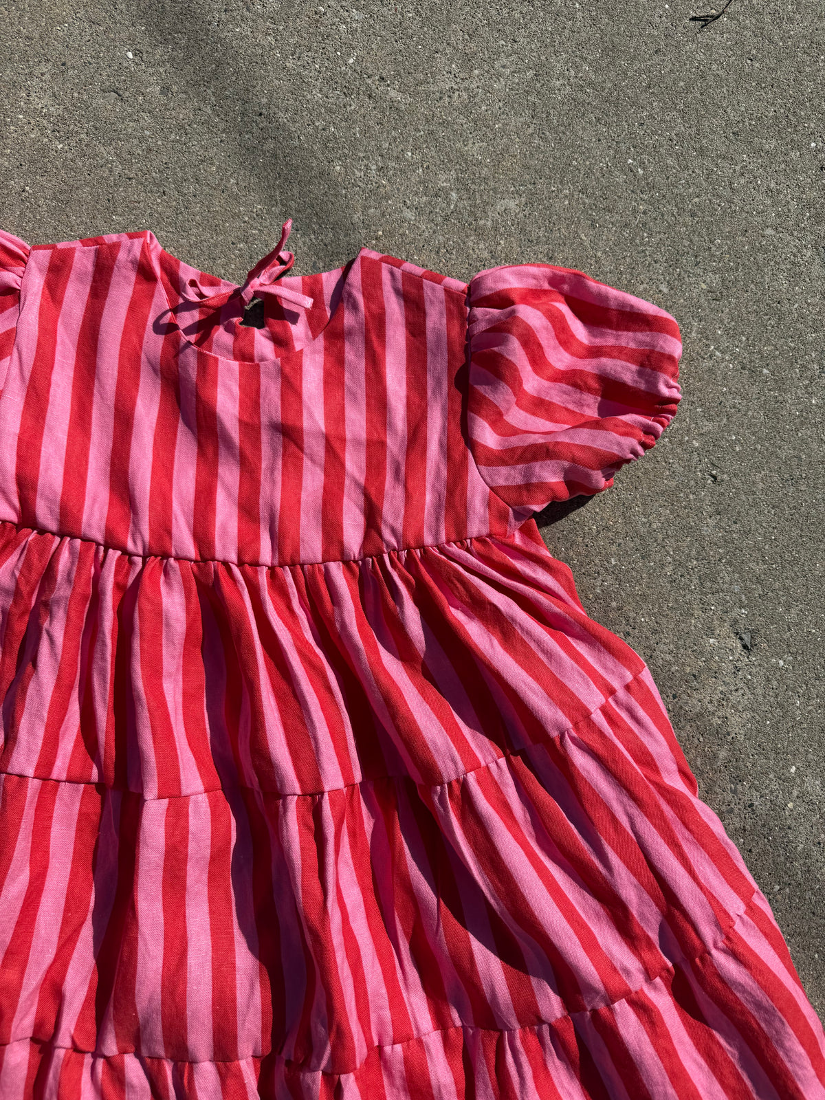Cleo Dress | Linen Stripes