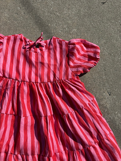 Cleo Dress | Linen Stripes
