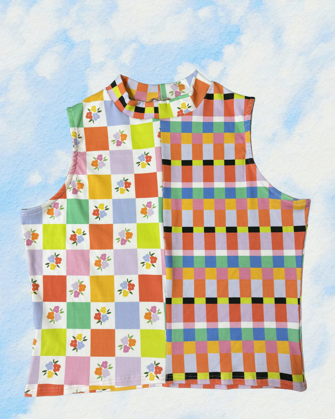 Split Print Rue Tank | 4XL
