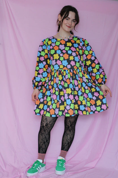 Cara Dress in Rainbow Garden