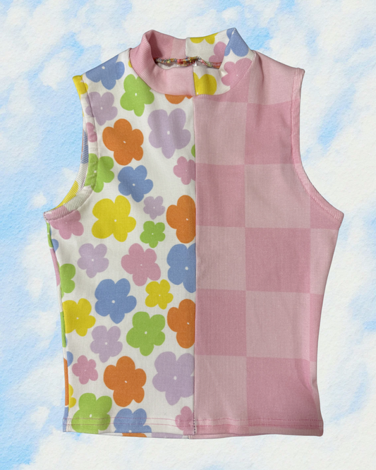Split Print Rue Tank | XXS