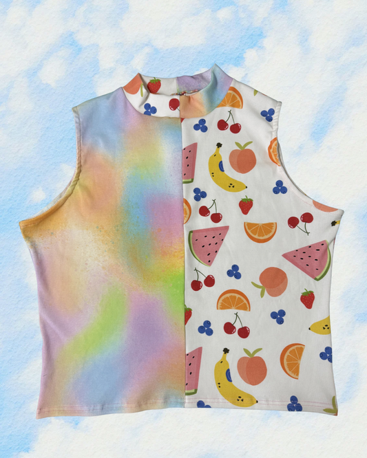 Split Print Rue Tank | 3XL