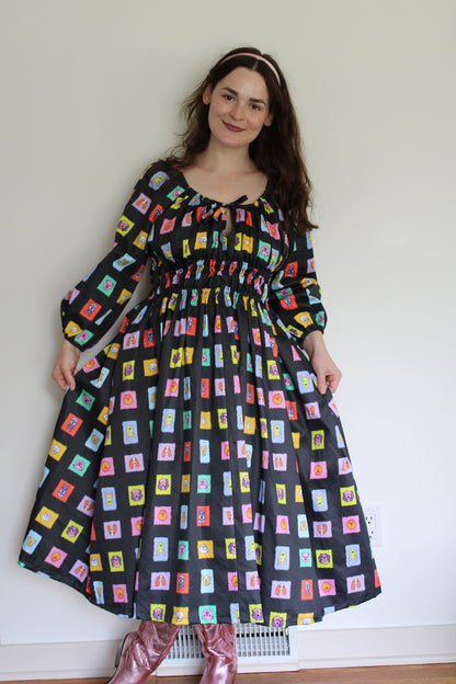 Ruthie Dress in Postage Puppies
