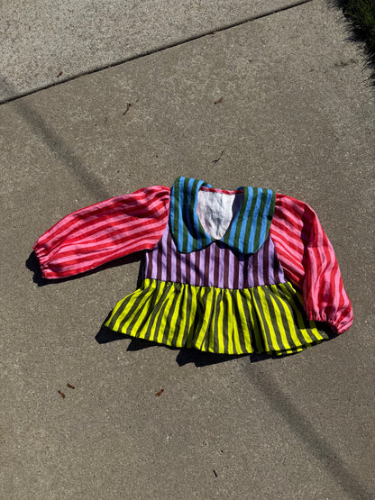 Rosie Top | Linen Stripes