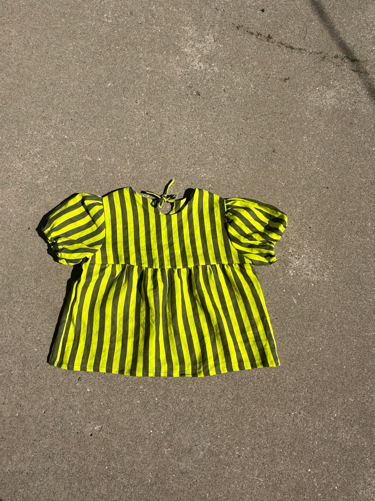 Polly Top | Linen Stripes