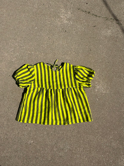 Polly Top | Linen Stripes