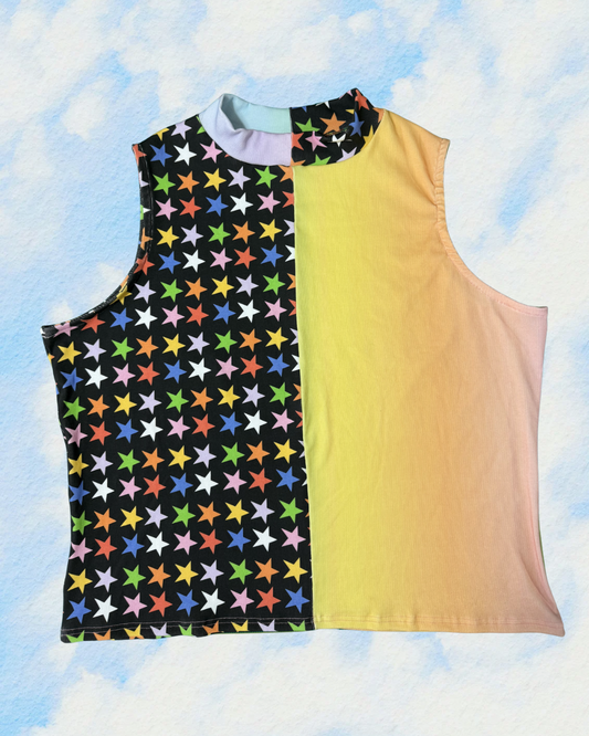 Split Print Rue Tank | 5XL