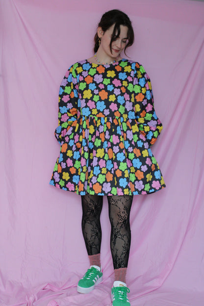 Cara Dress in Rainbow Garden