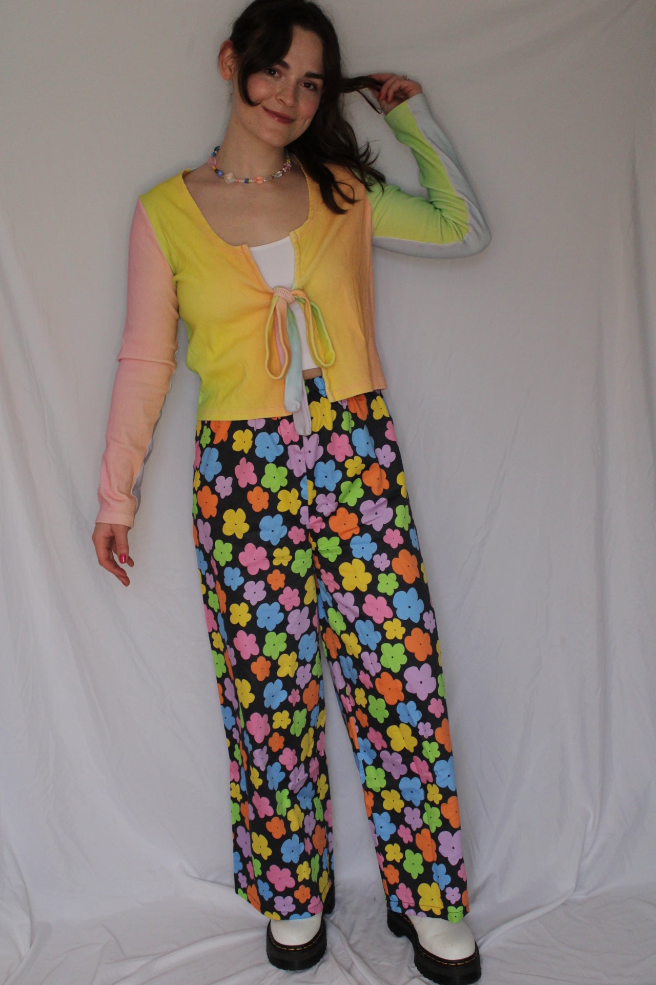 Remi Pants in Rainbow Garden