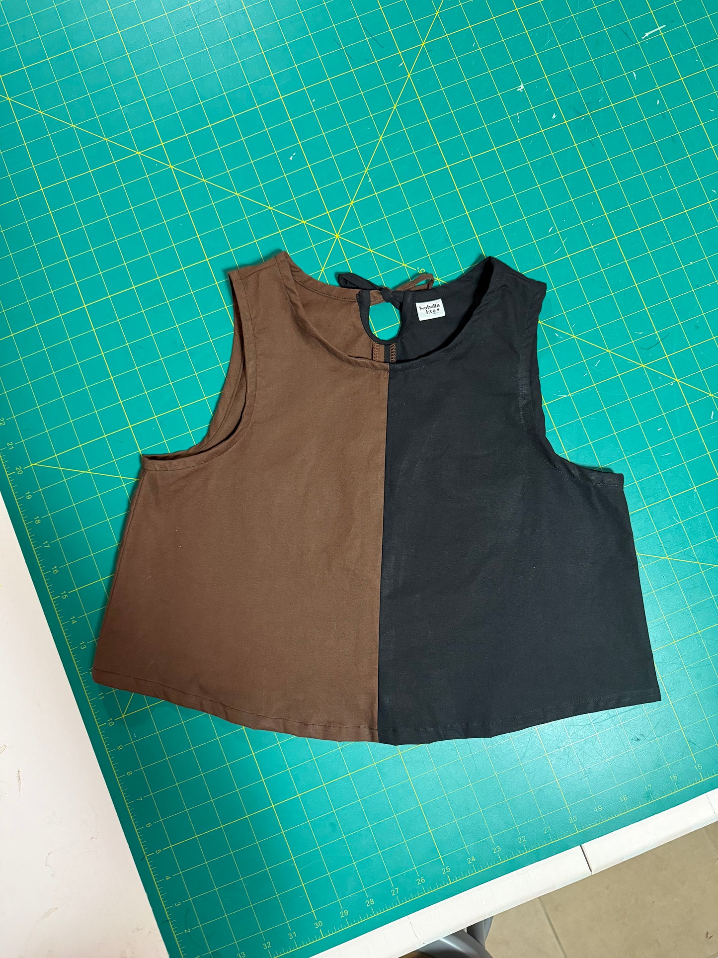 Elle Tank | Black & Coffee