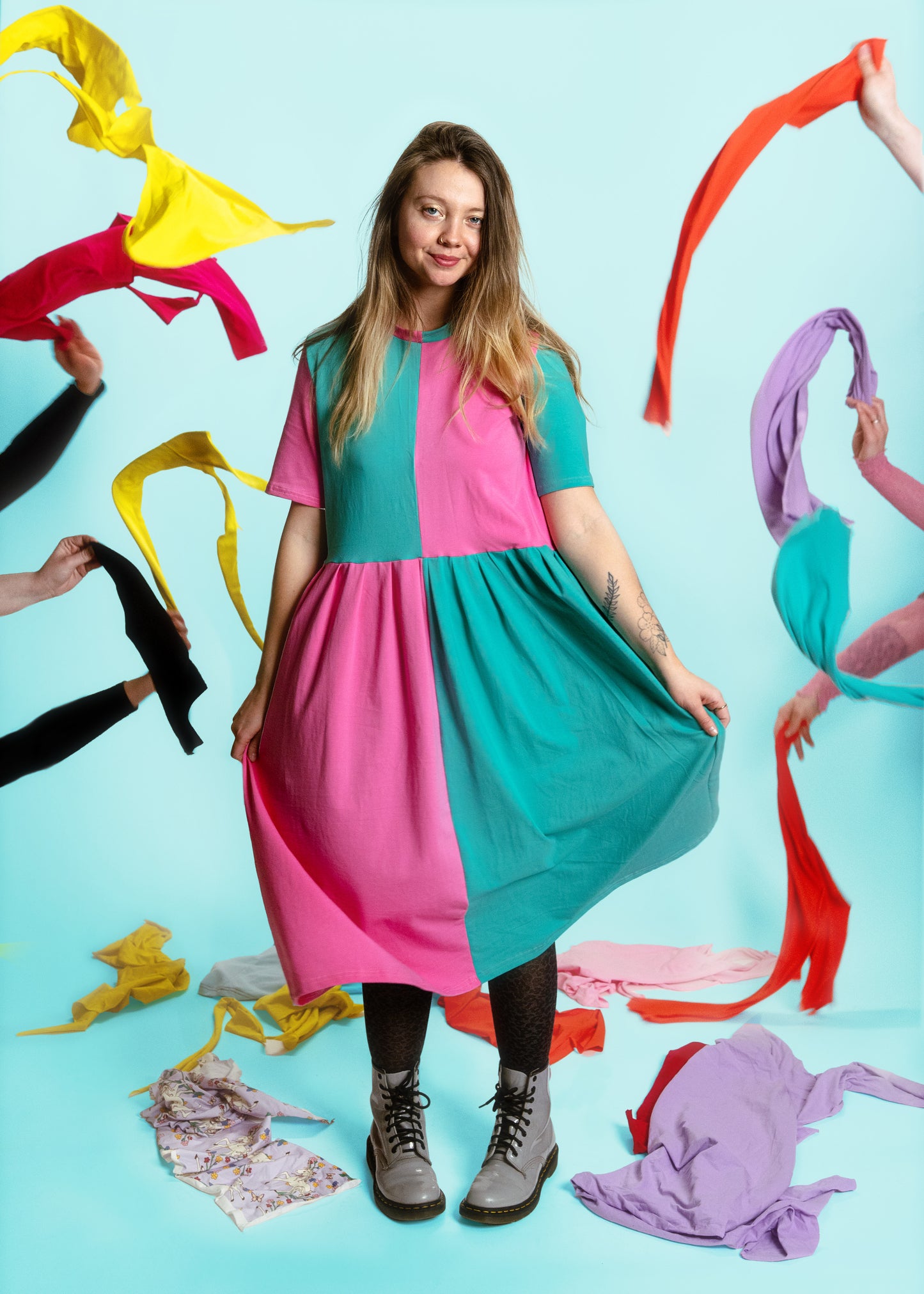 May Dress | Pink + Mint