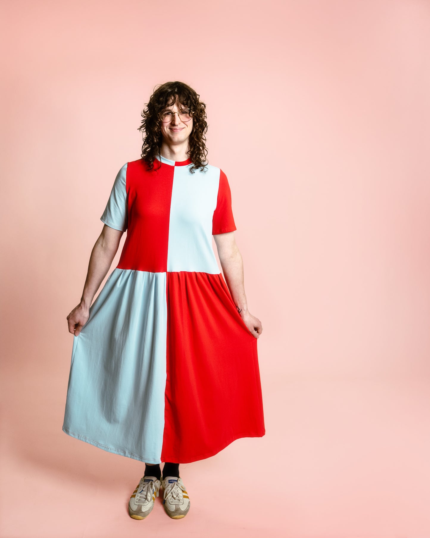May Dress | Baby Blue + Rorange