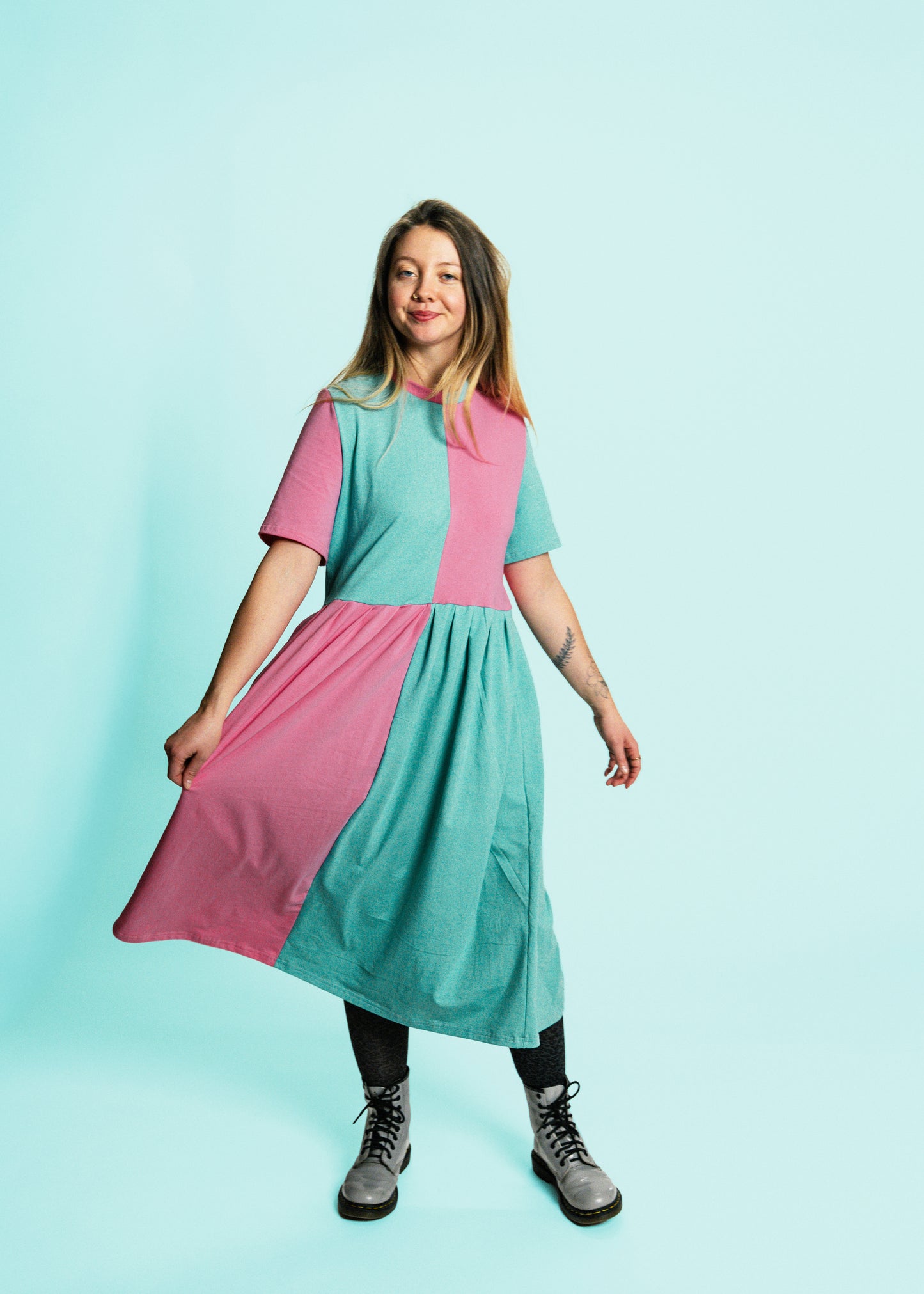 May Dress | Pink + Mint