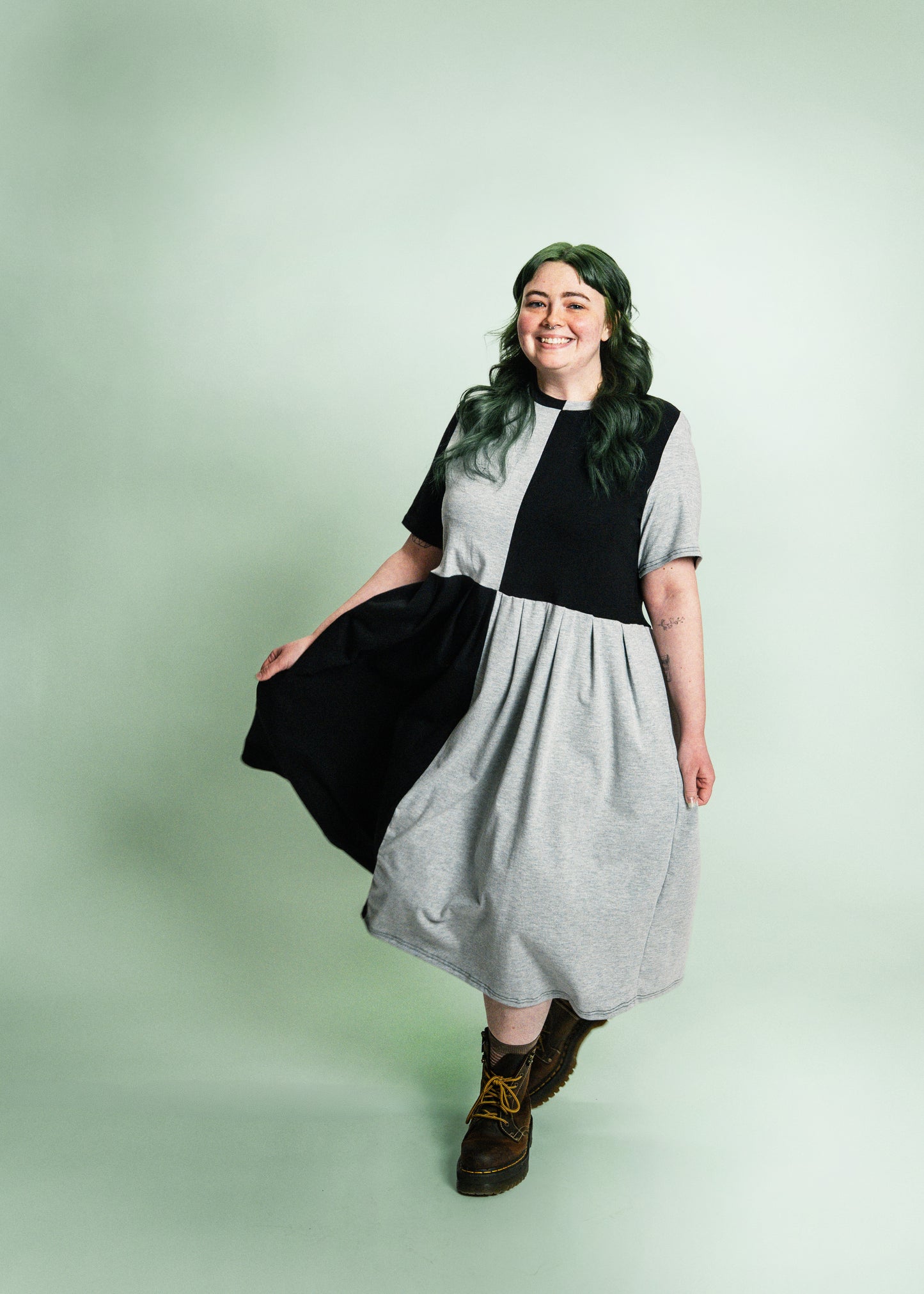 May Dress | Black + Heather