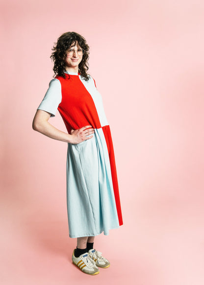 May Dress | Baby Blue + Rorange