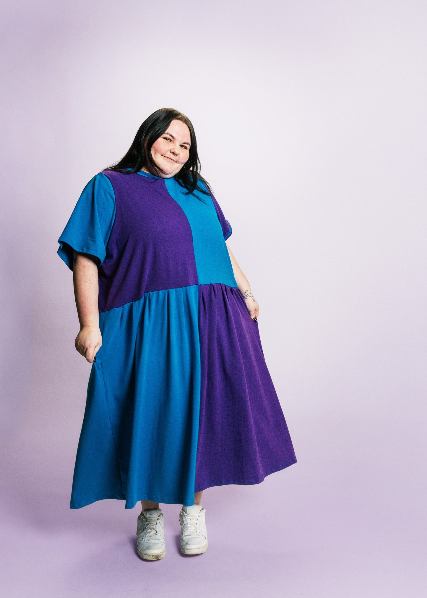 May Dress | Blue + Purple