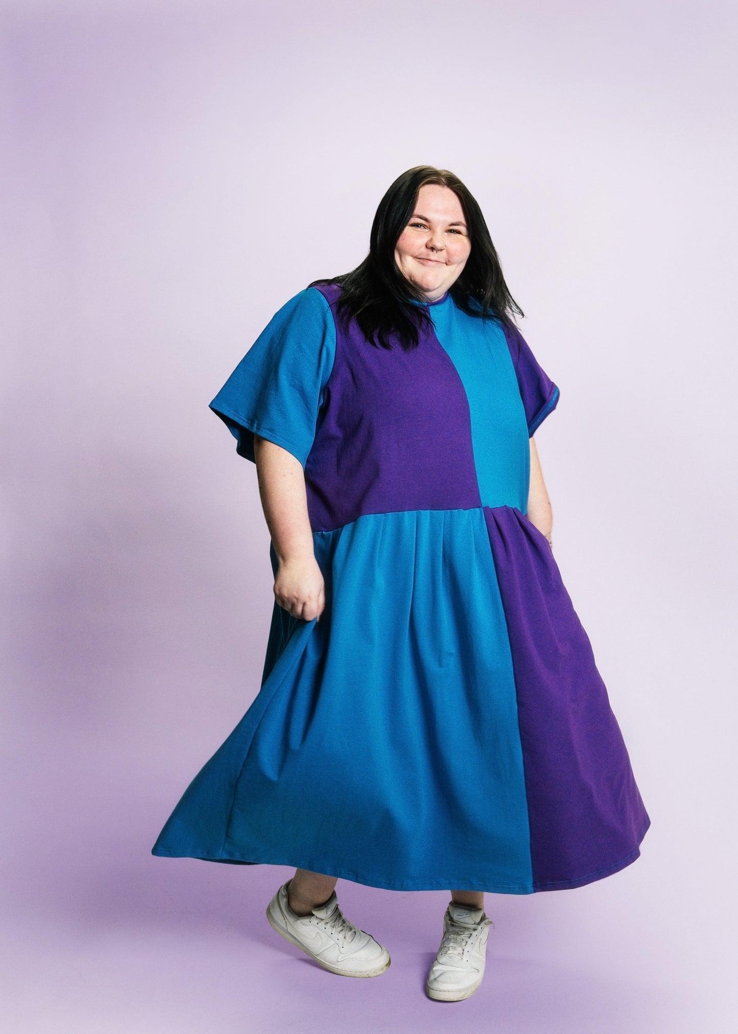 May Dress | Blue + Purple