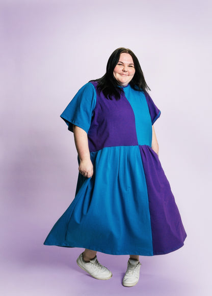 May Dress | Blue + Purple