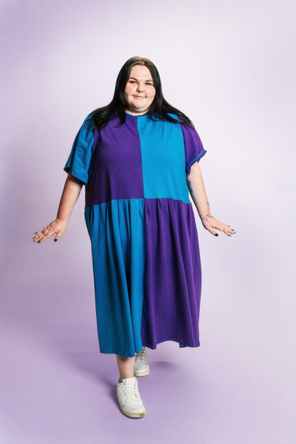 May Dress | Blue + Purple