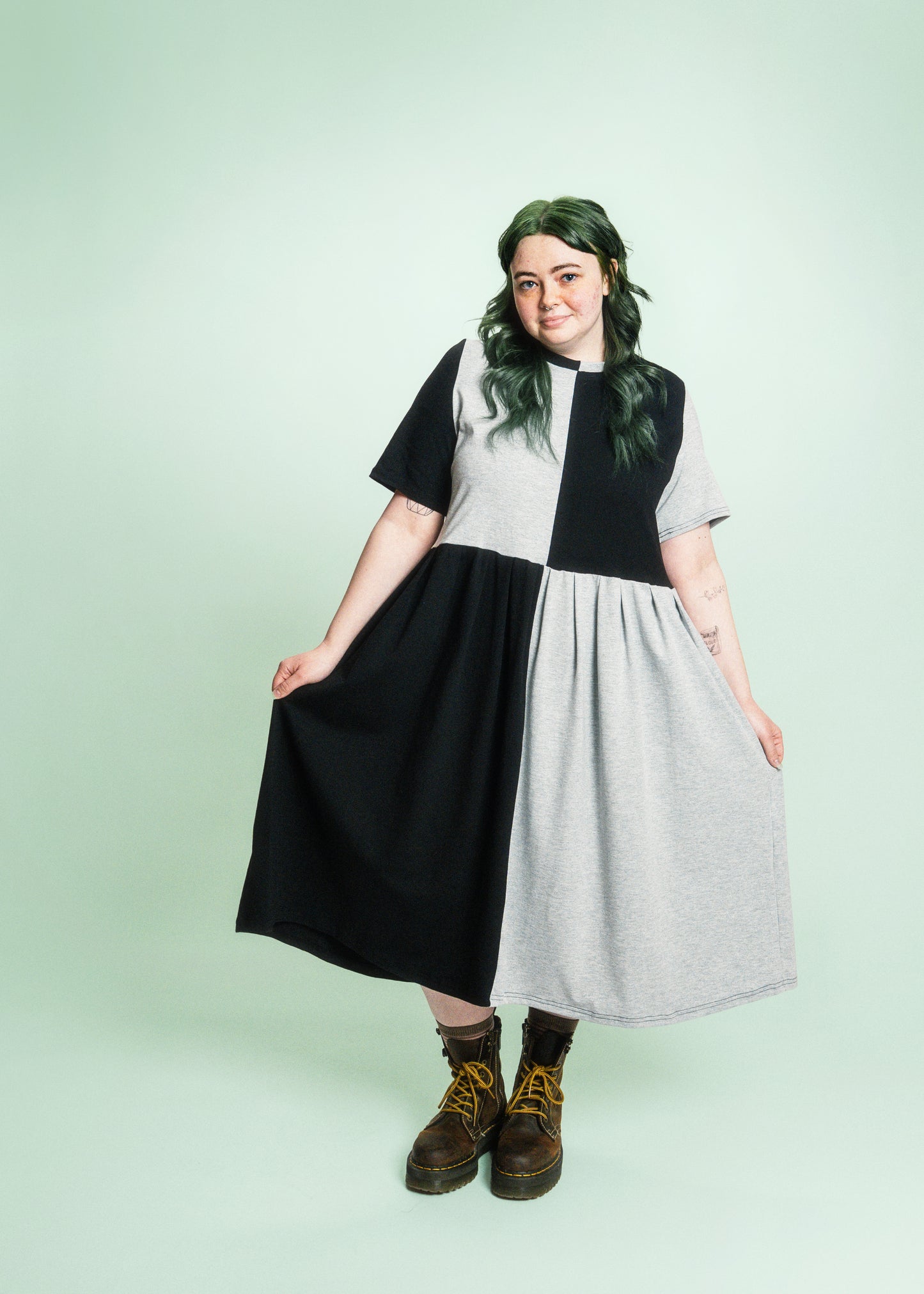 May Dress | Black + Heather