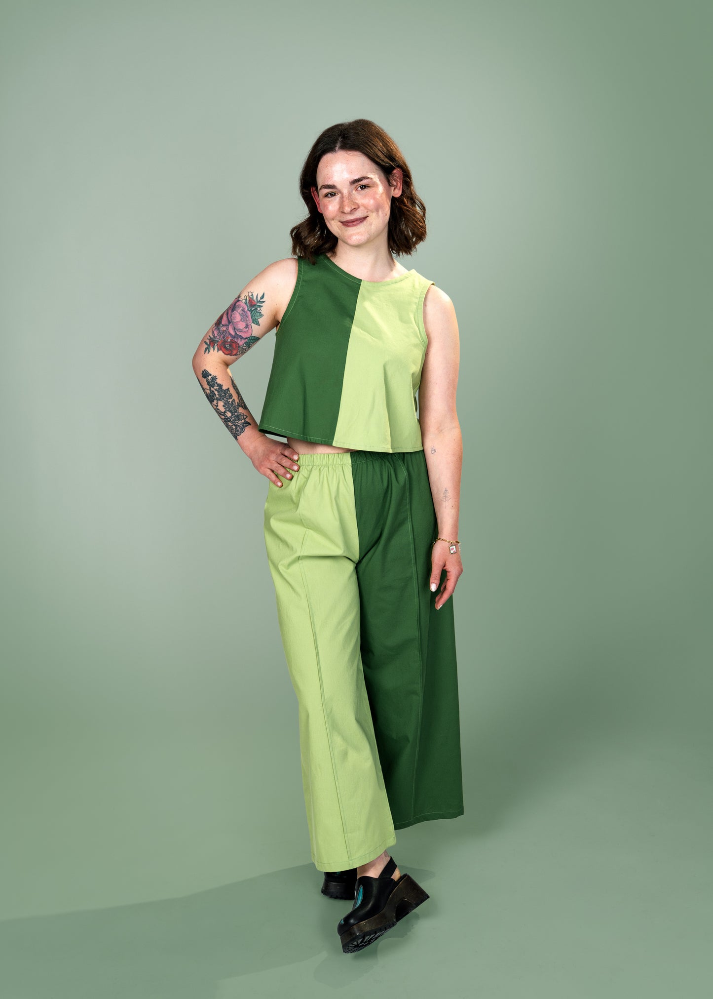 Elle Tank | Pistachio & Jade