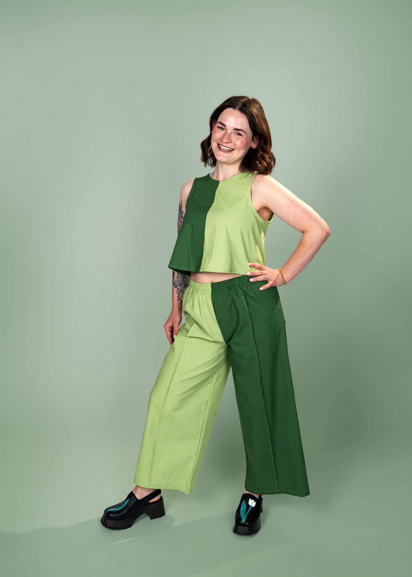 Elle Tank | Pistachio & Jade