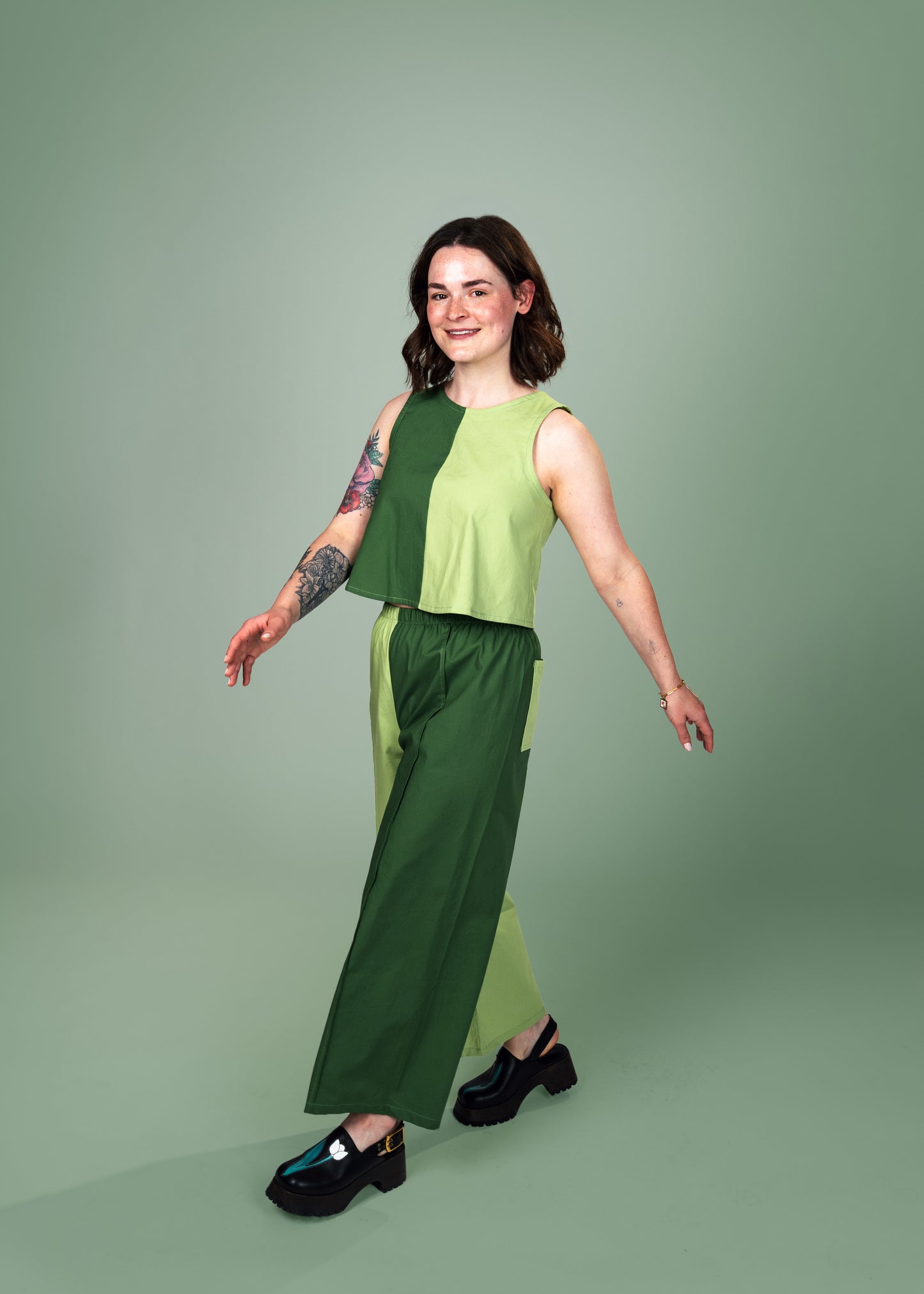 Elle Tank | Pistachio & Jade