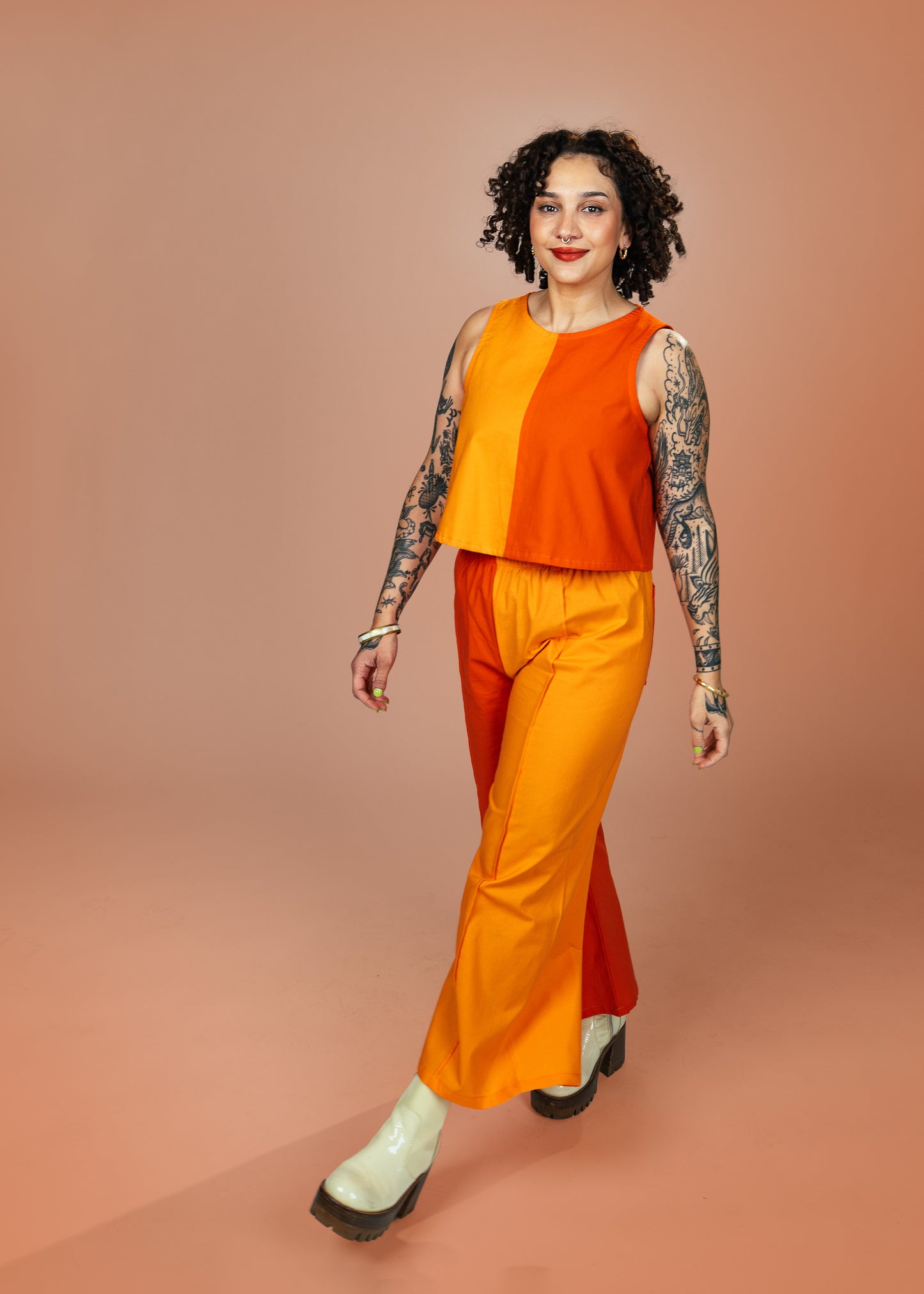 Elle Tank | Tangerine & Sorbet
