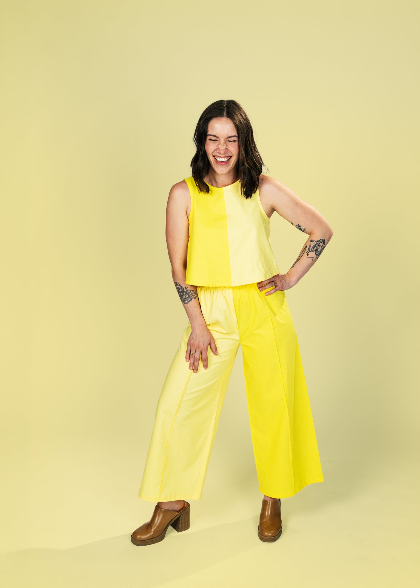 Elle Pants | Lemon & Butter